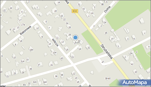 Legionowo, Wilcza Aleksandra, 17, mapa Legionowo