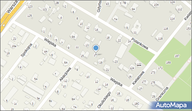 Legionowo, Wiejska, 17a, mapa Legionowo