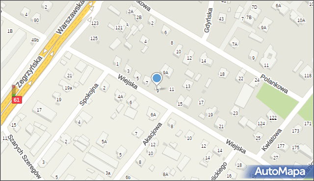 Legionowo, Wiejska, 9, mapa Legionowo