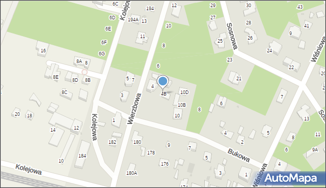 Legionowo, Wierzbowa, 4B, mapa Legionowo