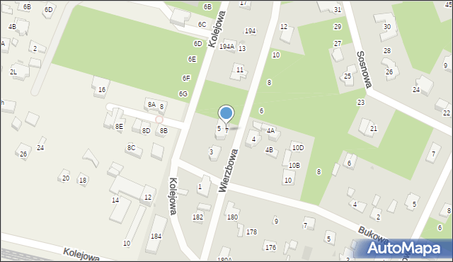 Legionowo, Wierzbowa, 7, mapa Legionowo