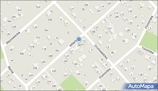 Legionowo, Wileńska, 25C, mapa Legionowo