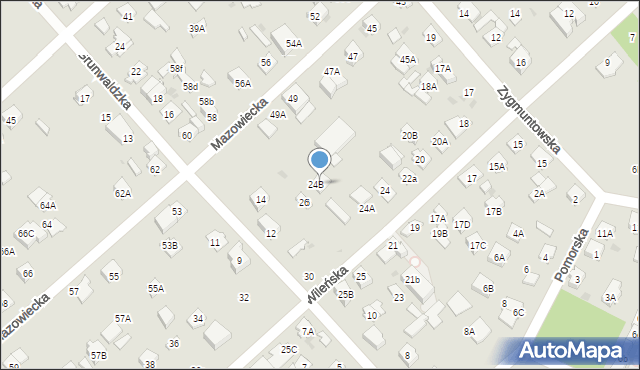 Legionowo, Wileńska, 26A, mapa Legionowo