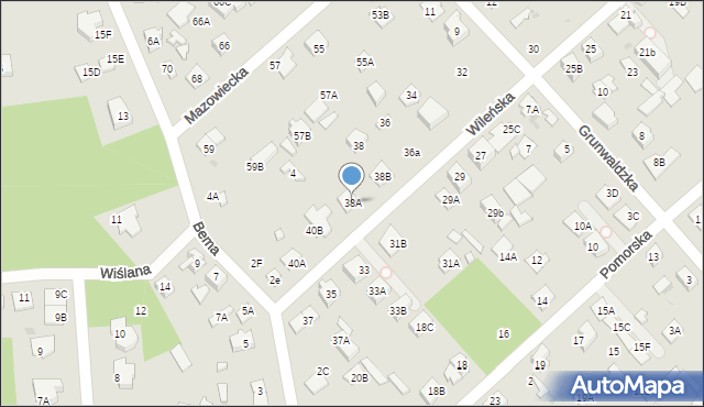 Legionowo, Wileńska, 38A, mapa Legionowo