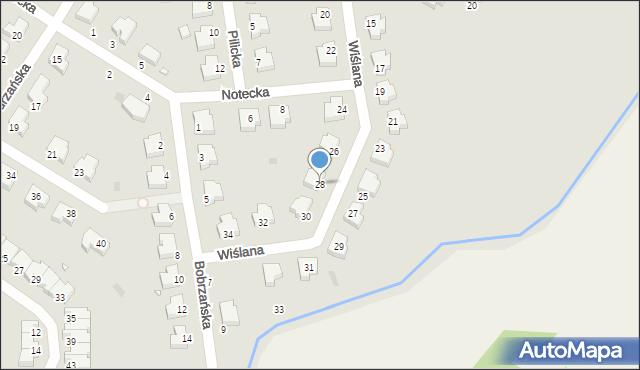 Legnica, Wiślana, 28, mapa Legnicy