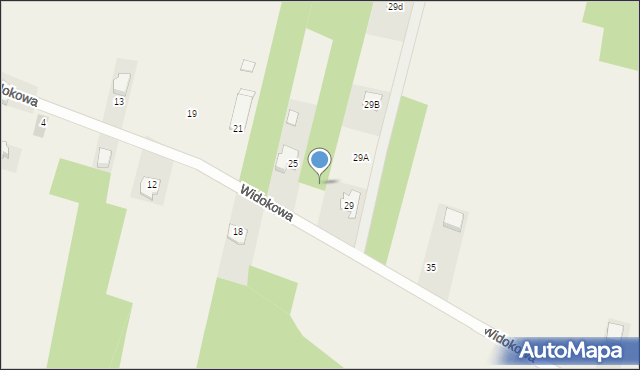 Lekomin, Widokowa, 27, mapa Lekomin