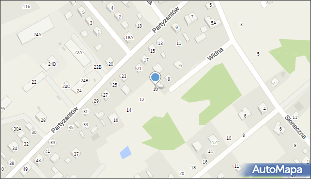 Leoncin, Widna, 10, mapa Leoncin