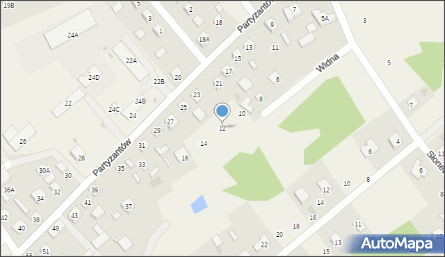 Leoncin, Widna, 12, mapa Leoncin