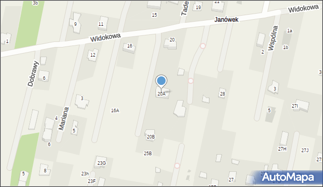Leszno, Widokowa, 20A, mapa Leszno