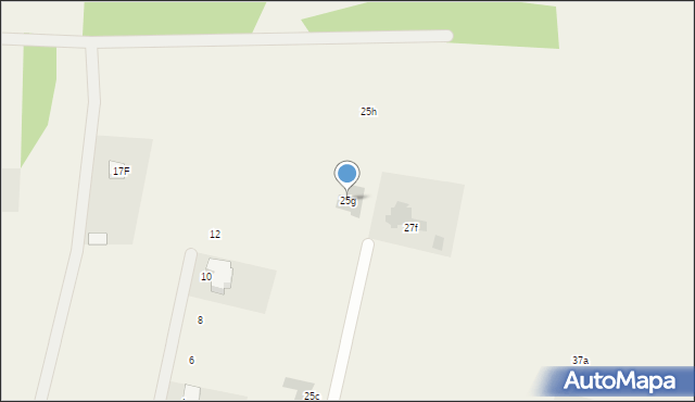 Leszno, Widokowa, 25g, mapa Leszno