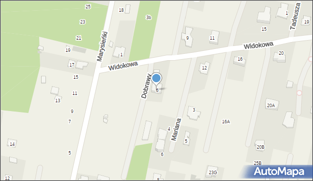 Leszno, Widokowa, 6, mapa Leszno