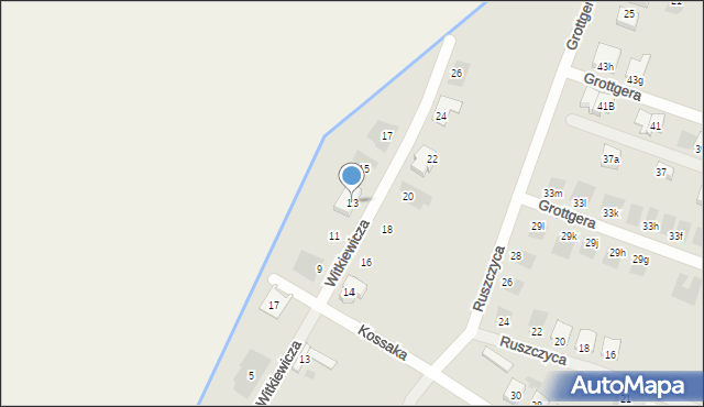 Leszno, Witkiewicza Stanisława Ignacego, 13, mapa Leszno