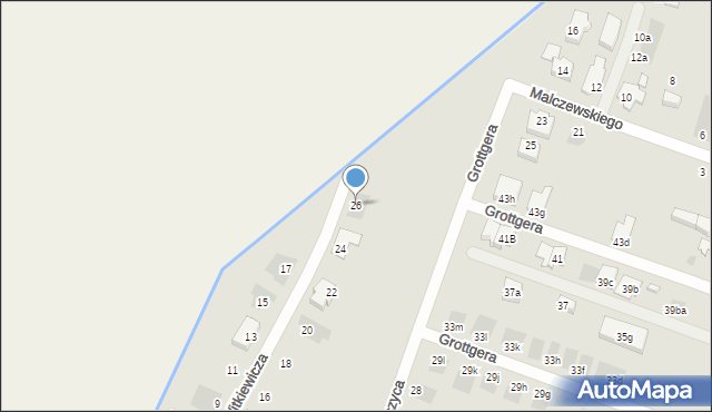 Leszno, Witkiewicza Stanisława Ignacego, 26, mapa Leszno