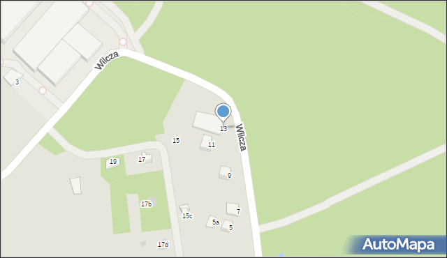 Libiąż, Wilcza, 13, mapa Libiąż