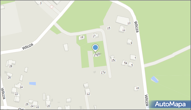 Libiąż, Wilcza, 17b, mapa Libiąż