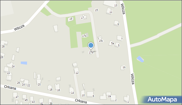 Libiąż, Wilcza, 17d, mapa Libiąż