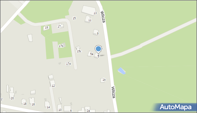 Libiąż, Wilcza, 5, mapa Libiąż