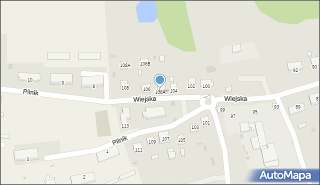 Lidzbark Warmiński, Wiejska, 106A, mapa Lidzbark Warmiński