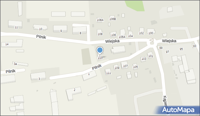Lidzbark Warmiński, Wiejska, 113, mapa Lidzbark Warmiński
