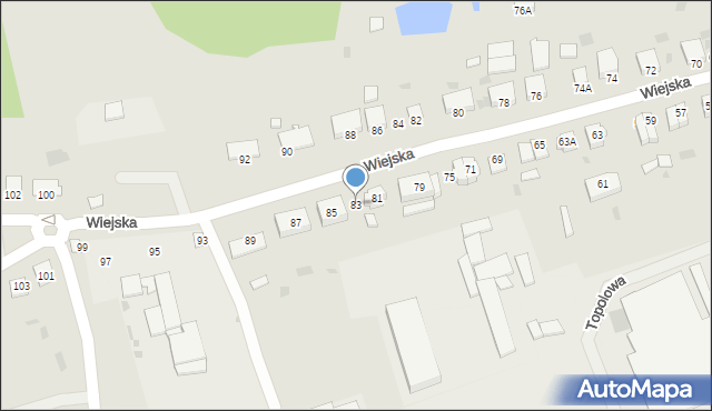 Lidzbark Warmiński, Wiejska, 83, mapa Lidzbark Warmiński