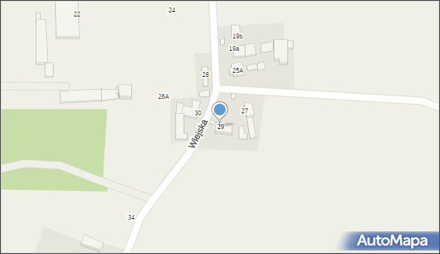Ligota Dolna, Wiejska, 29, mapa Ligota Dolna