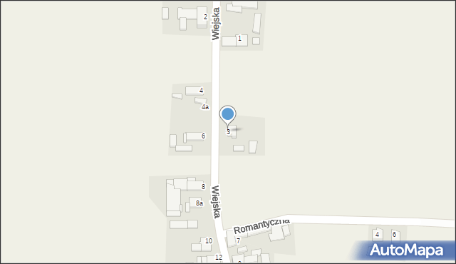 Ligota Dolna, Wiejska, 3, mapa Ligota Dolna