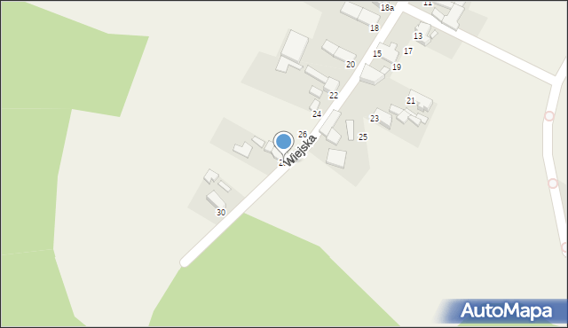 Ligota Górna, Wiejska, 28, mapa Ligota Górna