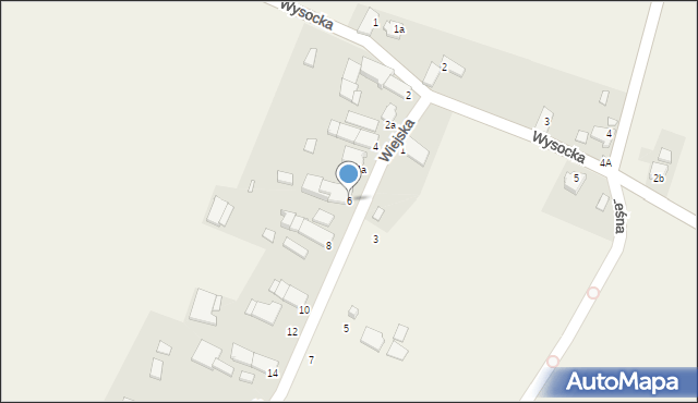 Ligota Górna, Wiejska, 6, mapa Ligota Górna