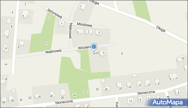 Linia, Wiosenna, 4, mapa Linia