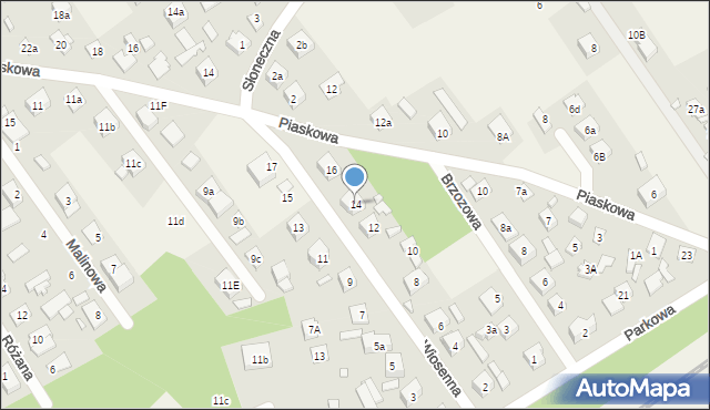 Lipinki, Wiosenna, 14, mapa Lipinki