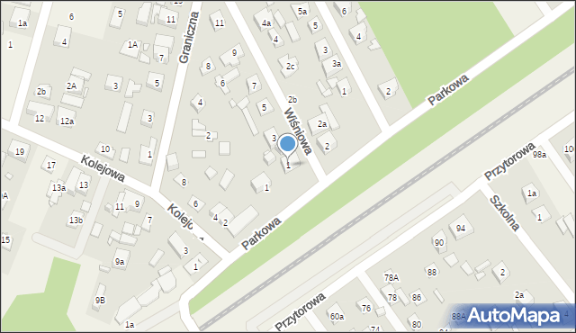 Lipinki, Wiśniowa, 1, mapa Lipinki