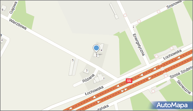 Lipniki, Wierzbowa, 2, mapa Lipniki