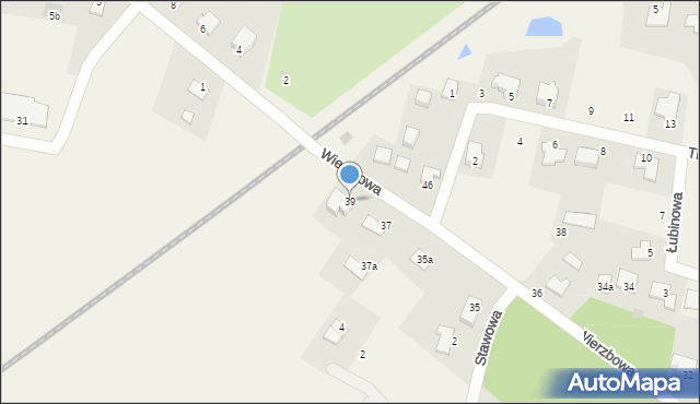 Lipniki, Wierzbowa, 39, mapa Lipniki