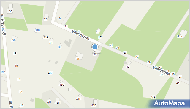 Lipowo, Wierzbowa, 40, mapa Lipowo