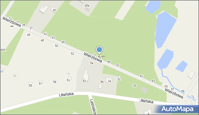 Lipowo, Wierzbowa, 51, mapa Lipowo
