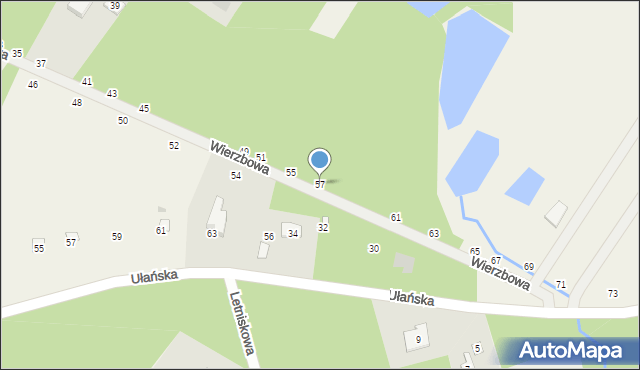 Lipowo, Wierzbowa, 57, mapa Lipowo