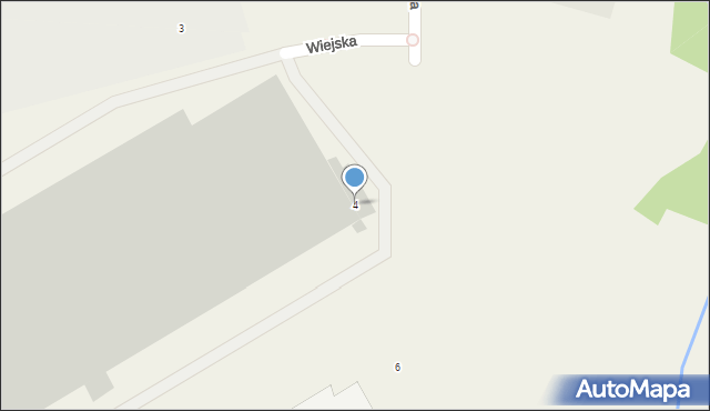 Lisi Ogon, Wiejska, 4, mapa Lisi Ogon