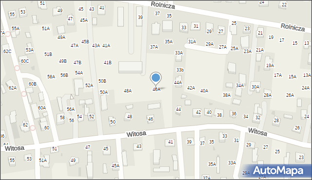 Lisia Góra, Witosa Wincentego, 46A, mapa Lisia Góra