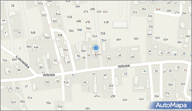 Lisia Góra, Witosa Wincentego, 52, mapa Lisia Góra