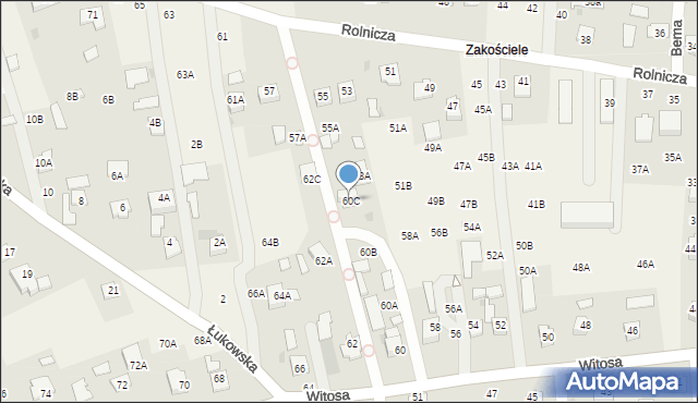 Lisia Góra, Witosa Wincentego, 60C, mapa Lisia Góra