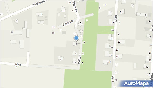 Łochowice, Wilcza, 4, mapa Łochowice