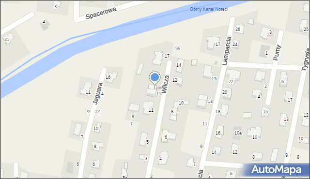 Łochowo, Wilcza, 13A, mapa Łochowo