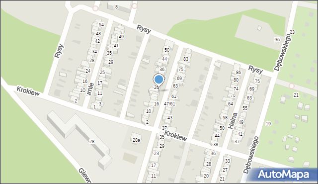 Łódź, Wichrowa, 24, mapa Łodzi