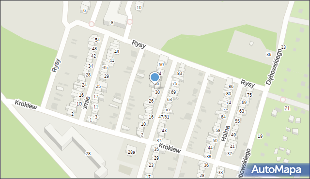 Łódź, Wichrowa, 32, mapa Łodzi