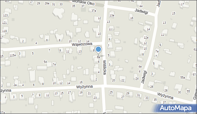 Łódź, Wiślicka, 6a, mapa Łodzi