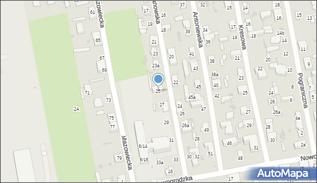 Łódź, Wilanowska, 25, mapa Łodzi
