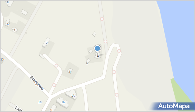 Łomianki Dolne, Wiślana, 4, mapa Łomianki Dolne
