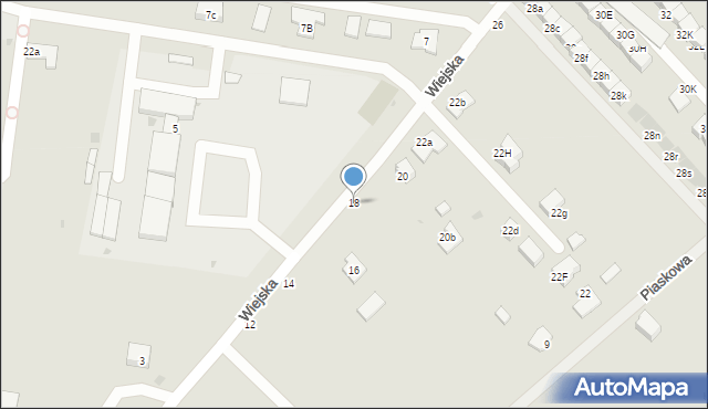 Łosice, Wiejska, 18, mapa Łosice