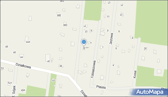 Łosie, Wilgi, 6, mapa Łosie