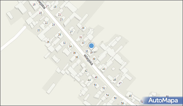 Łowkowice, Wiejska, 37, mapa Łowkowice